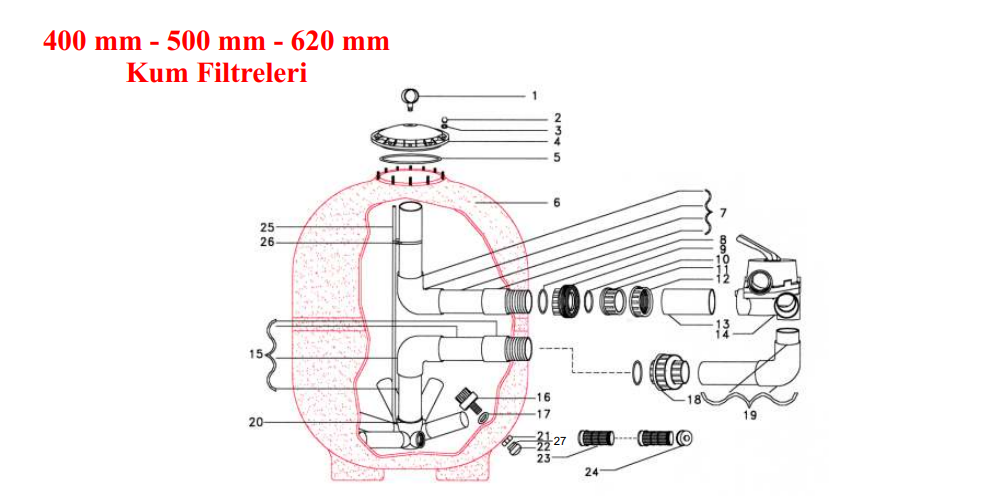 Kum Filltreleri İçin Gövde Polyester No:6