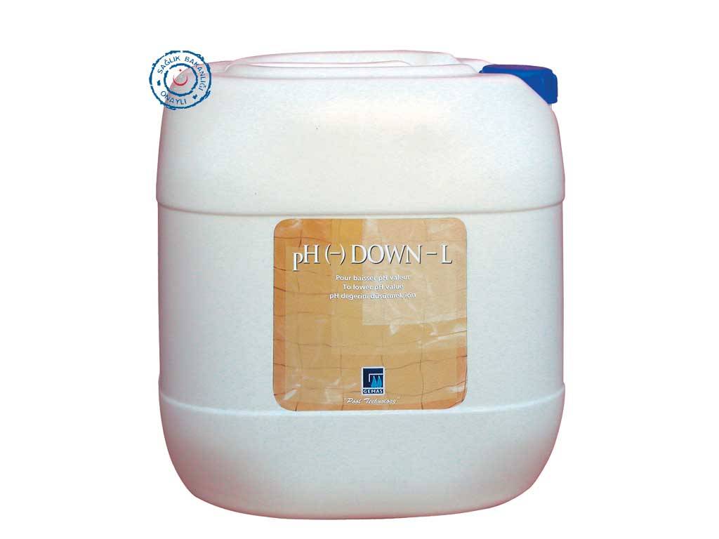 ''pH'' (-) DOWN - L '' Sıvı pH Düşürücü 20 L / 25 kg