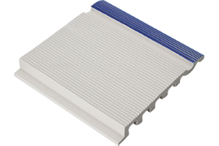 Çizgili Kobalt Mavisi Profilli Tutamak 245x245x20 mm