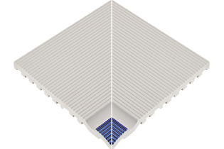 Çizgili Kobalt Mavisi İç Köşe Tutamağı 245x245x20 mm