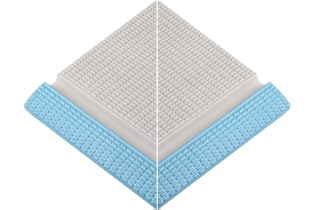 Pötigen Havuz Mavisi Dış Köşe Profilli Tutamak 245x245x20 mm