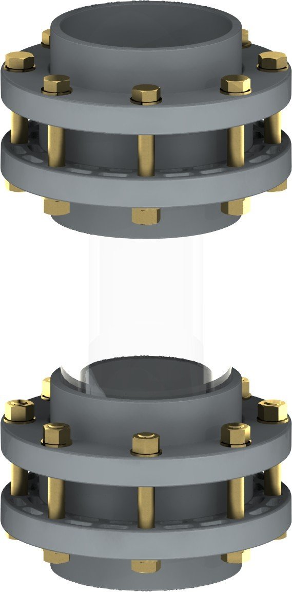 125 MM Komple U-PVC Gözetleme Camları