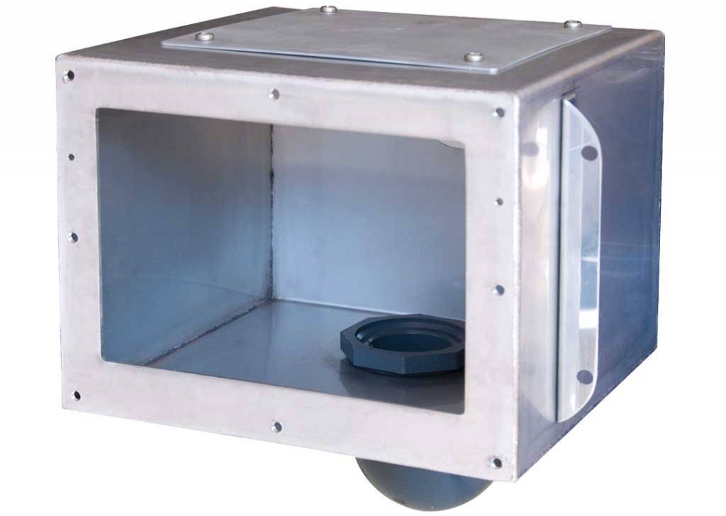 Model 2 Beton Havuzlar İçin AISI  304 Kalite Paslanmaz Çelikten Mamul Skimmer