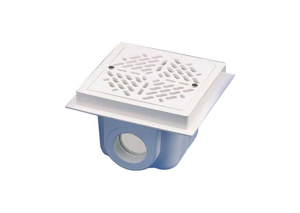 Kare Dİp Süzgeci Ø 90 mm Yapıştırmalı