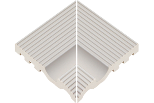 Çizgili Sırsız İç Köşe Tutamağı 122x122x20