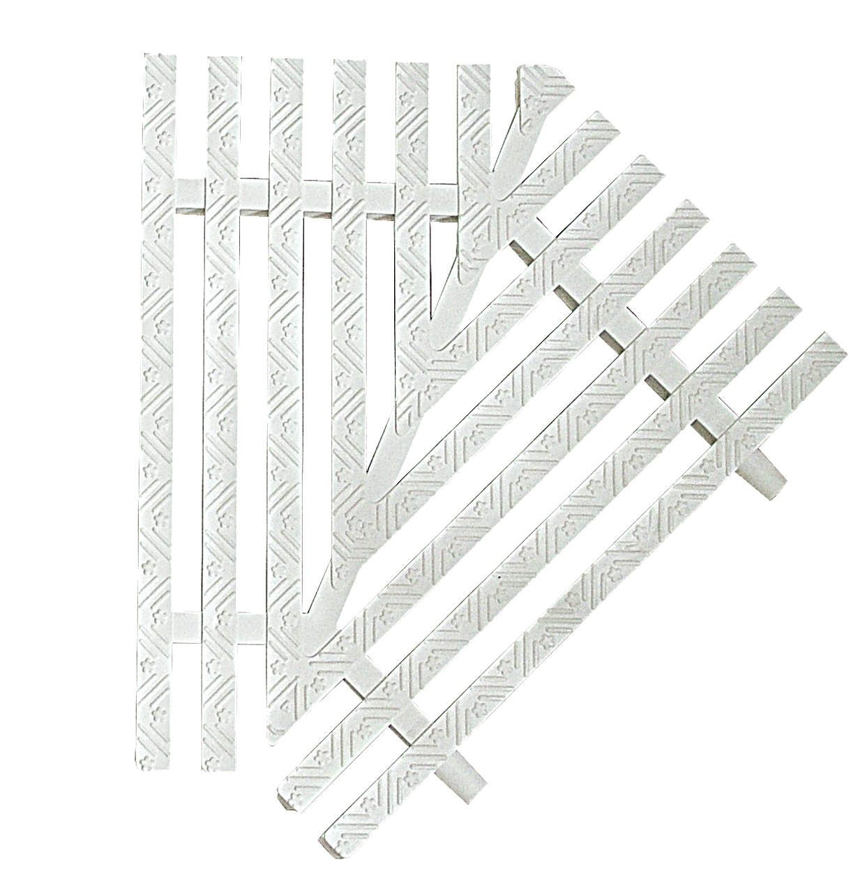 20 cm Yıldız Desen 45° Izgara Tipi Köşe Parçası