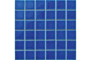 Porselen Mozaik Format 50x50 mm Yaprak 306x306 mm Kobalt Mavisi Seramik