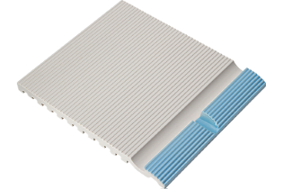 Çizgili Havuz Mavisi Oluklu Tutamak 295x245x20 mm