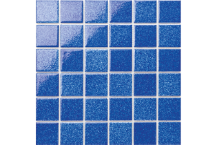 Porselen Mosaik Format 50x50 mm Yaprak 306x306 mm Kobalt Mavisi Seramik