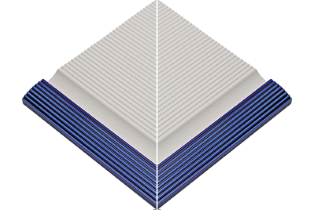 Çizgili Kobalt Mavisi Dış Köşe Tutamağı 245x245x20 mm