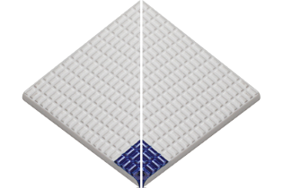 Pahlı Pötigen Merdiven Kaymazı Havuz Mavisi Kobalt Mavisi İç Köşe 122x122x8 mm