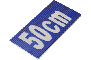 Çizgili Kobalt mavisi Derinlik Yazılı Kaymaz