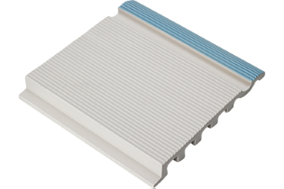 Çizgili Havuz Mavisi Profilli Tutamak 245x245x20 mm