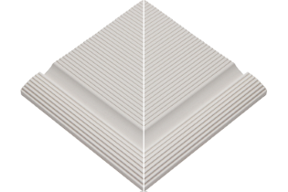 Çizgili Sırsız Dış Köşe Tutamağı 245x245x20 mm