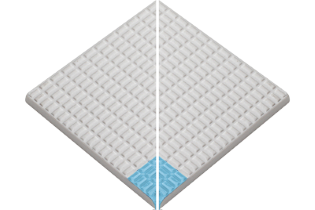 Pahlı Pötigen Merdiven Kaymazı Sırsız Havuz Mavisi İç Köşe 122x122x8 mm