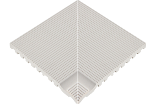 Çizgili Sırsız İç Köşe Tutamağı 245x245x20 mm